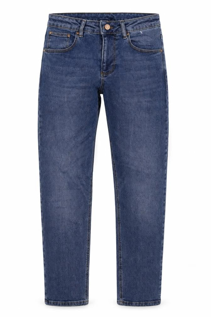 ASOS Mens Blue Cotton Straight Jeans Size 28 in L30 in Regular Zip