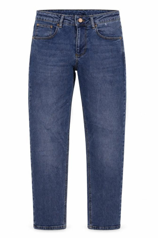 ASOS Mens Blue Cotton Straight Jeans Size 28 in L30 in Regular Zip
