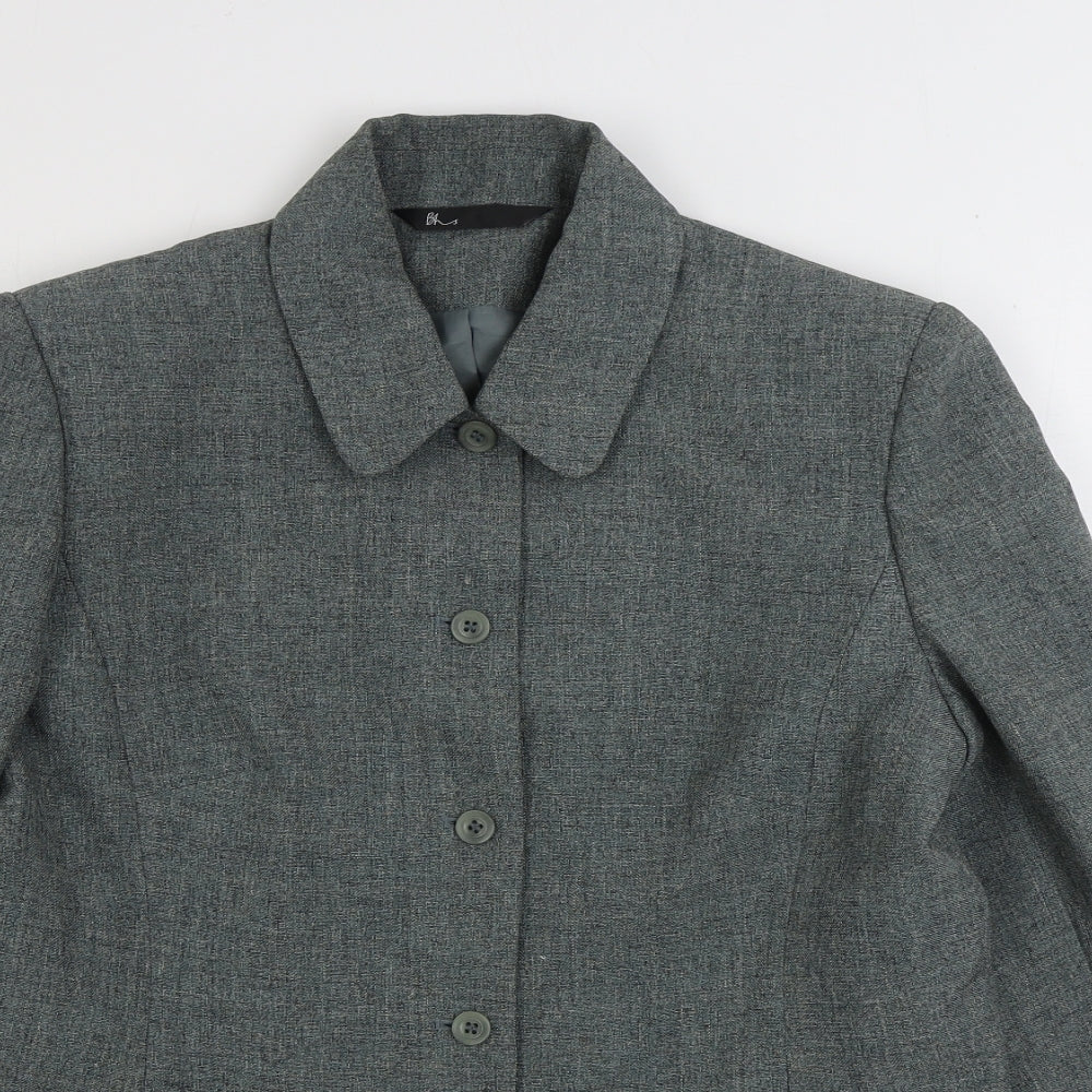 BHS Womens Grey Jacket Size 14 Button
