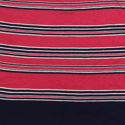 Next Womens Multicoloured Round Neck Striped Cotton Pullover Jumper Size 6