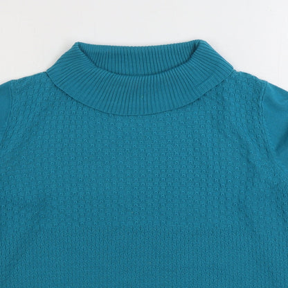 Casamia Womens Blue Roll Neck Acrylic Pullover Jumper Size M