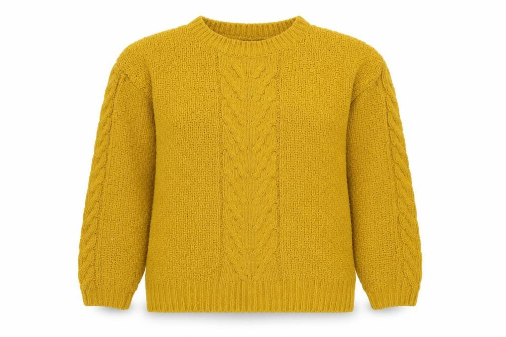 Primark Womens Yellow Boat Neck Polyester Pullover Jumper Size S