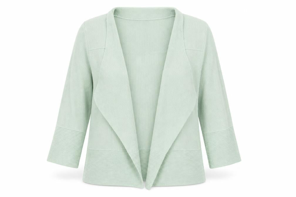Marks & Spencer Womens Green V-Neck Acrylic Cardigan Jumper Size 8