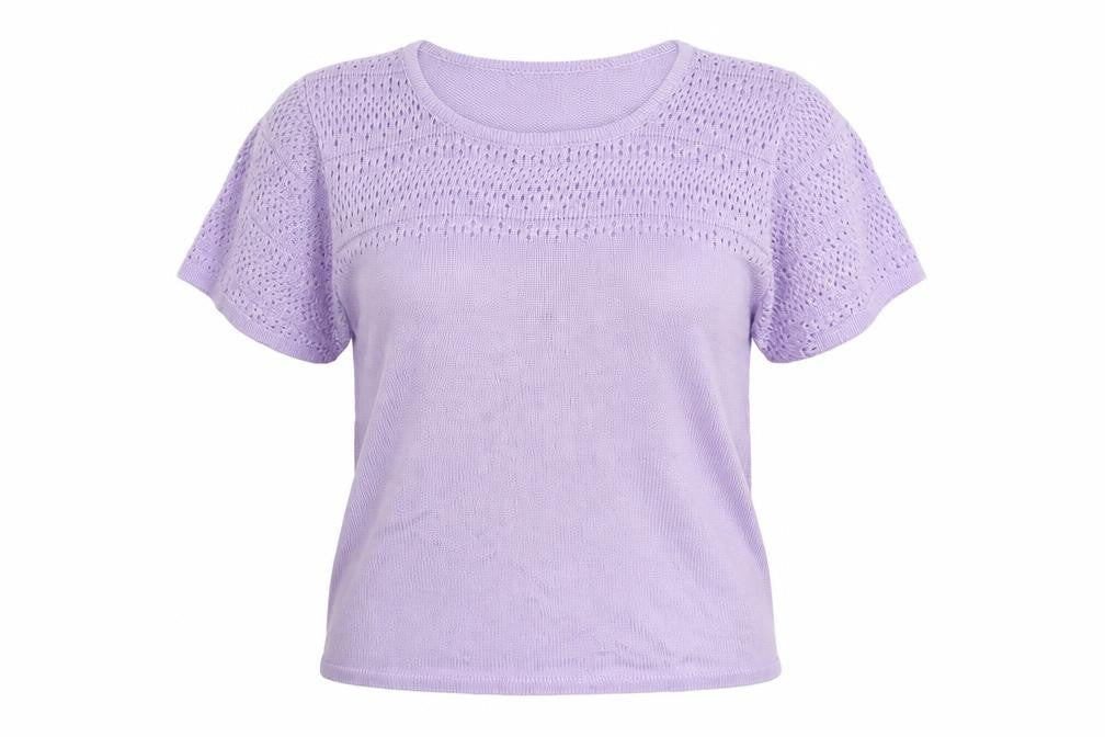 Damart Womens Purple Boat Neck Acrylic Pullover Jumper Size 10