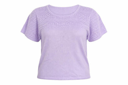 Damart Womens Purple Boat Neck Acrylic Pullover Jumper Size 10