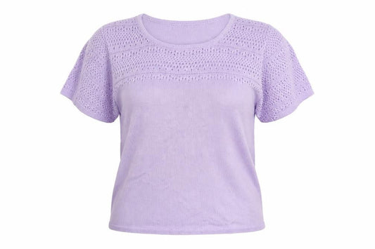 Damart Womens Purple Boat Neck Acrylic Pullover Jumper Size 10