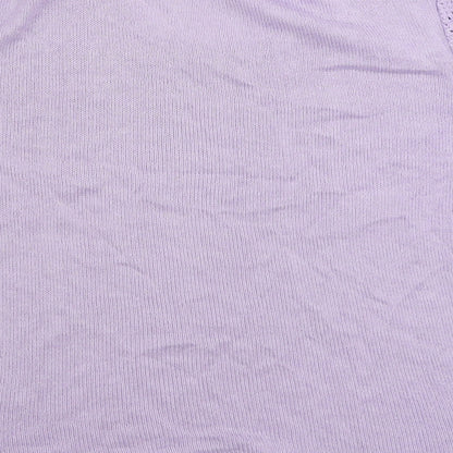 Damart Womens Purple Boat Neck Acrylic Pullover Jumper Size 10