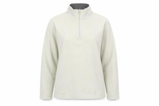 Hi Gear Womens Ivory Mock Neck Polyester Henley Jumper Size 14