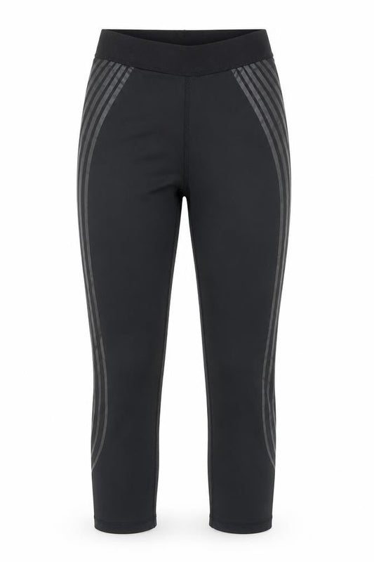 Primark Womens Black Polyamide Cropped Leggings Size 4 L15 in Regular Pullover