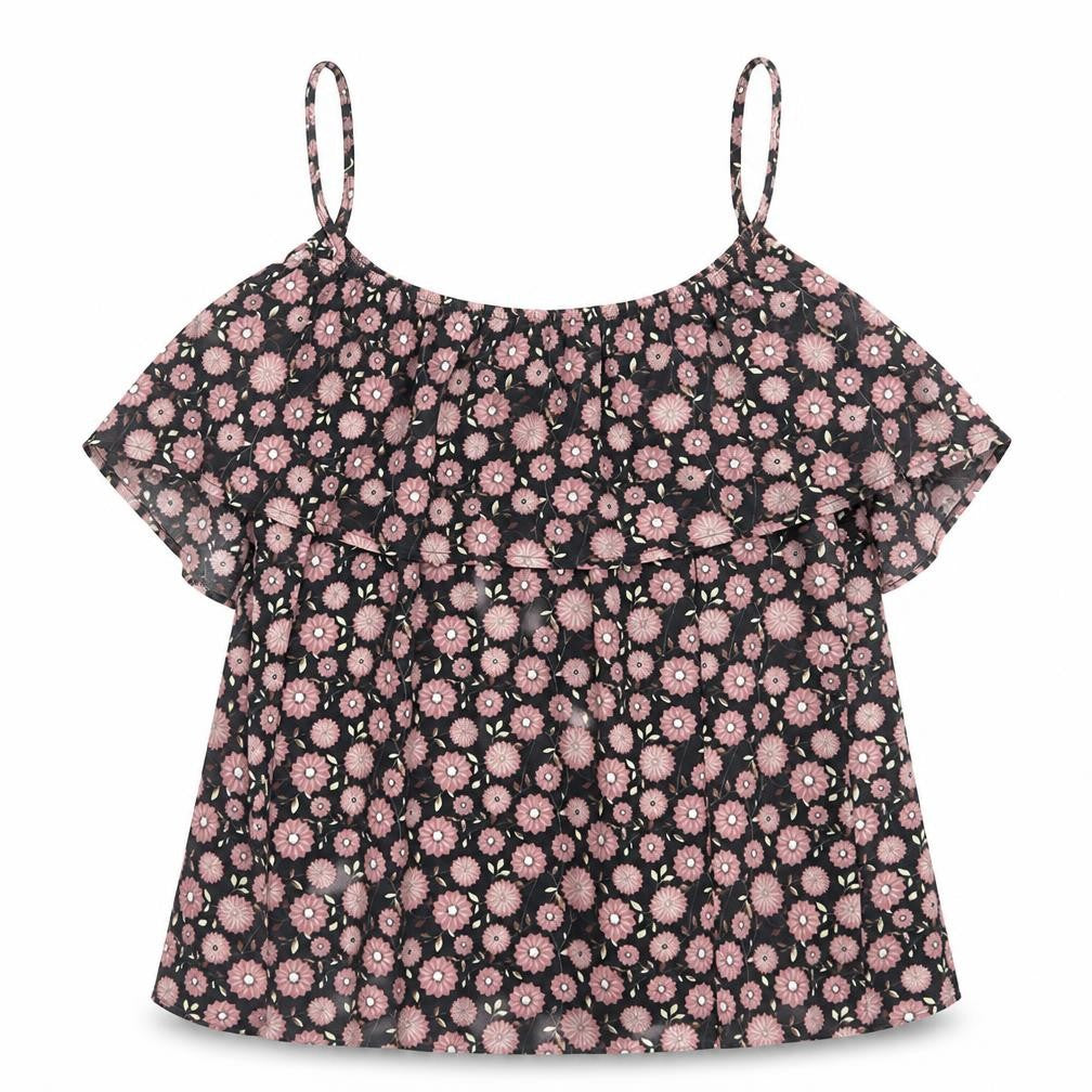 Apricot Womens Purple Floral Polyester Basic Blouse Size 14 Square Neck