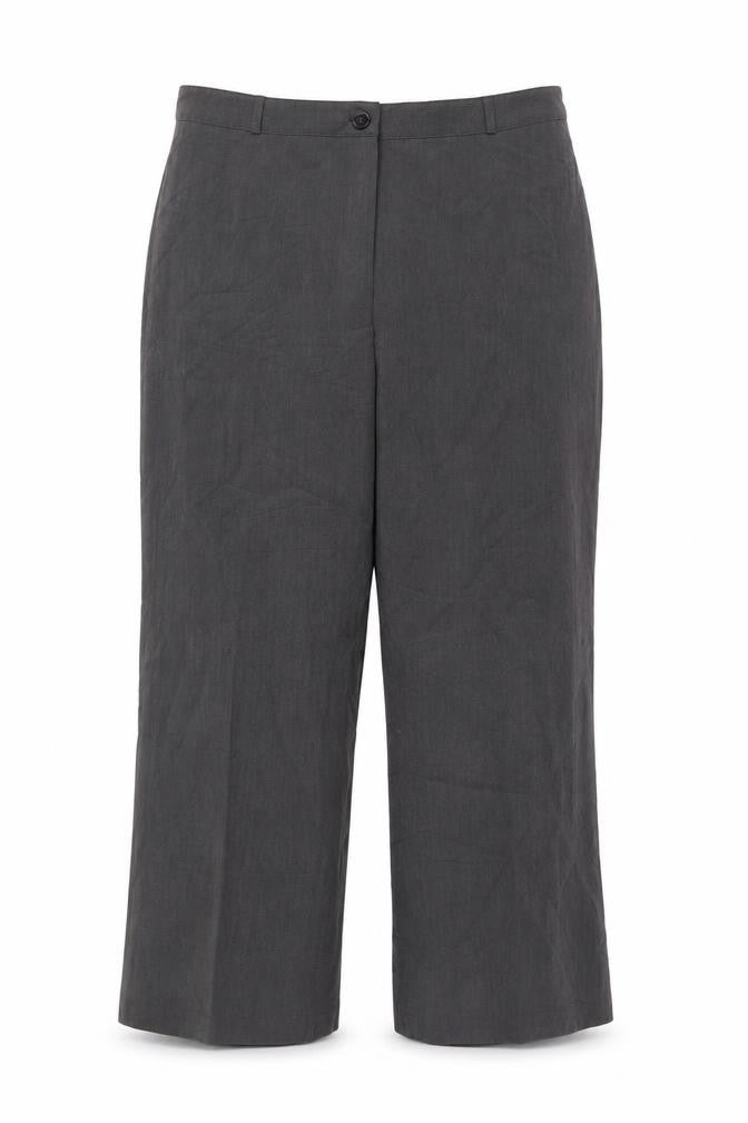 Maine New England Womens Grey Polyester Trousers Size 14 L28 in Regular Buckle