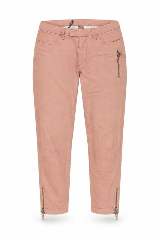 Part Two Womens Pink Cotton Capri Jeans Size 8 L25 in Regular Button