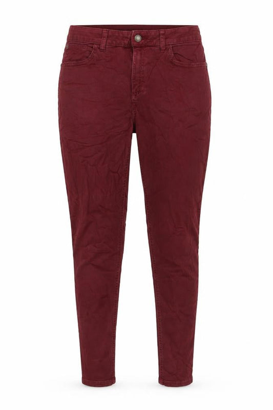 Marks & Spencer Womens Red Cotton Skinny Jeans Size 12 L27 in Regular Button