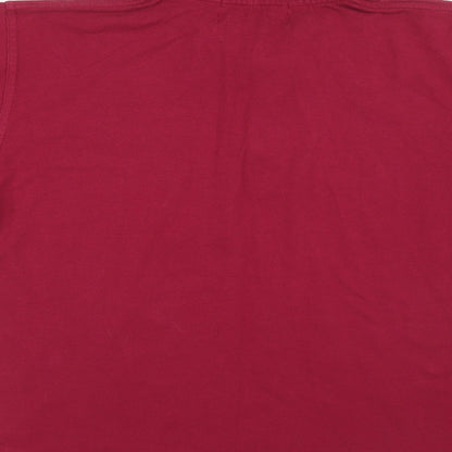 Antartex Mens Pink 100% Cotton Polo Size S Collared Button