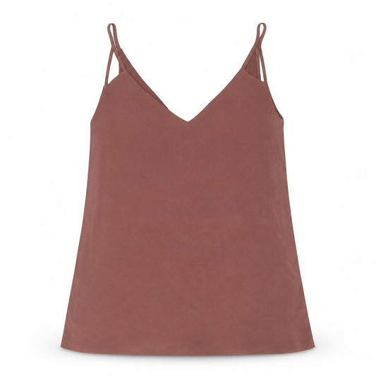River Island Womens Brown Polyester Camisole Blouse Size 6 V-Neck