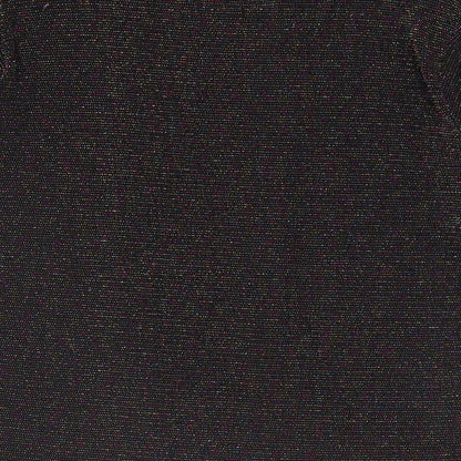 Ethernal Collection Womens Black Nylon Basic T-Shirt Size 18 Round Neck