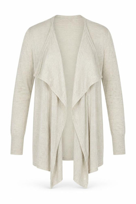Next Womens Beige V-Neck Acrylic Cardigan Jumper Size 12