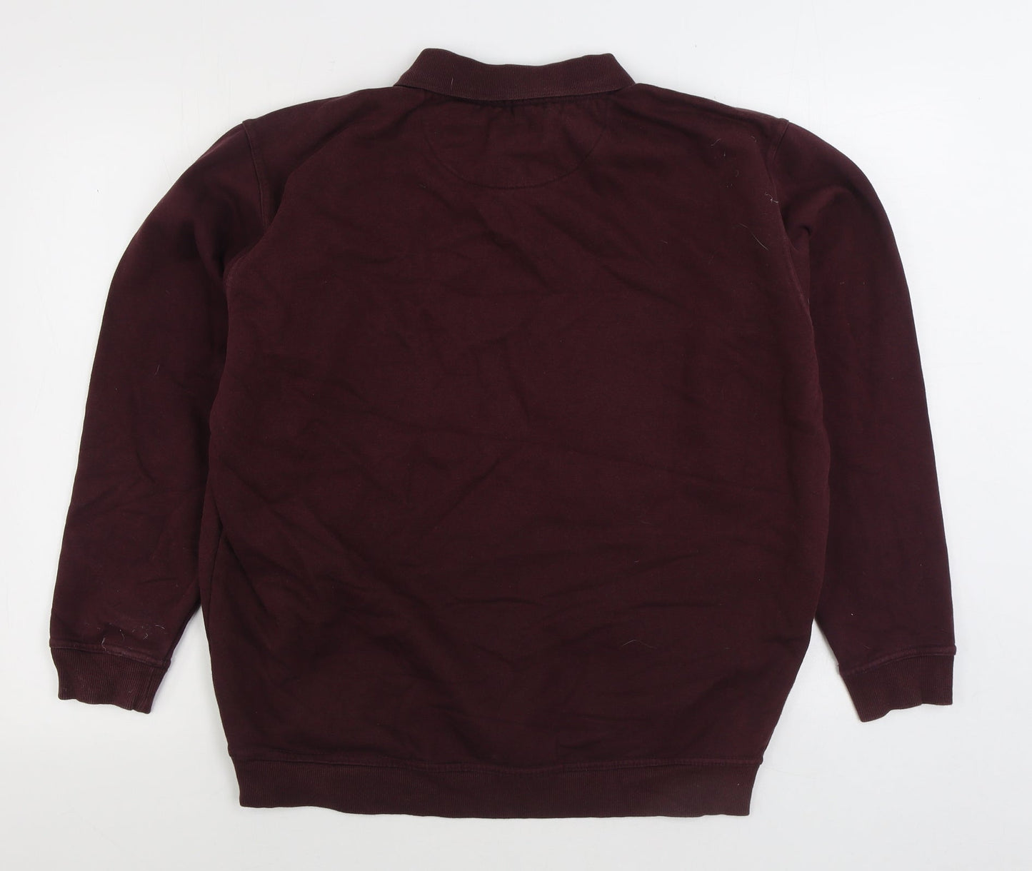 EWM Mens Purple Cotton Pullover Sweatshirt Size L