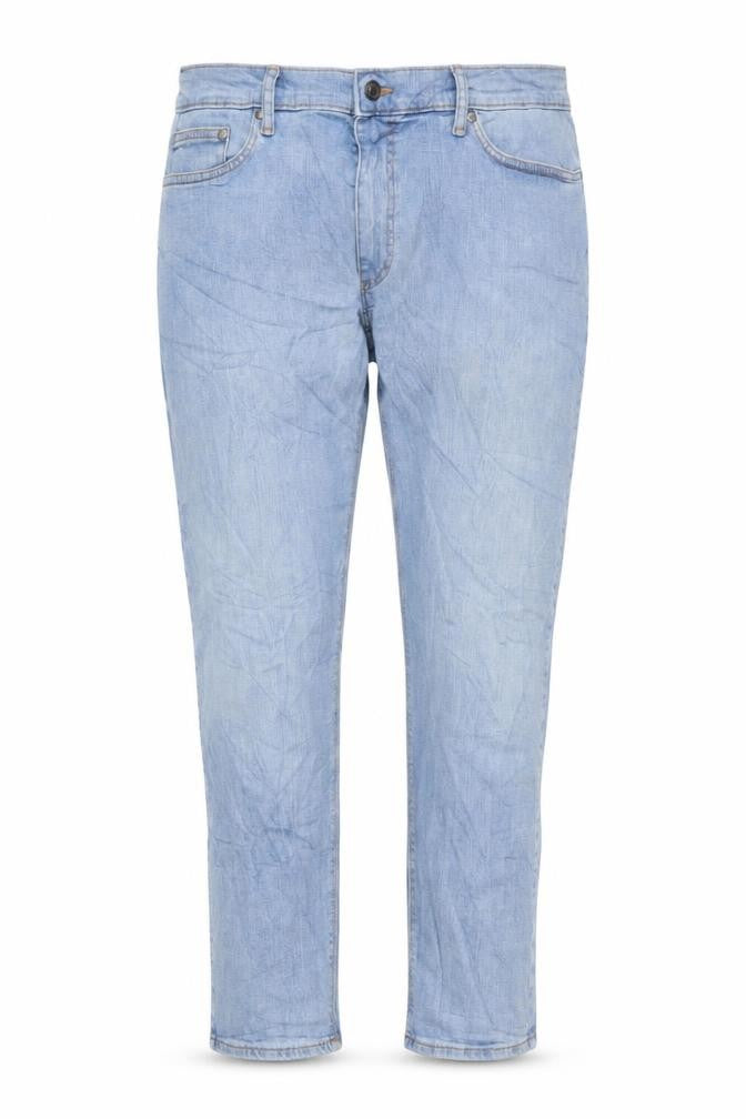 Marks & Spencer Womens Blue Cotton Skinny Jeans Size 38 in L29 in Regular Button