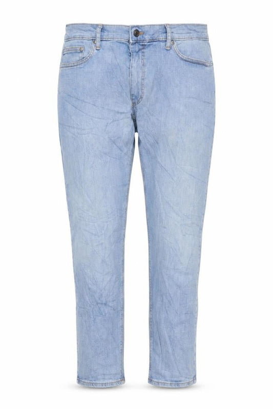 Marks & Spencer Womens Blue Cotton Skinny Jeans Size 38 in L29 in Regular Button