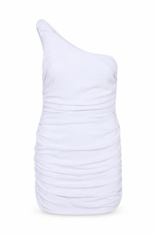 Missguided Womens Purple Polyester Mini Size 8 One Shoulder Pullover