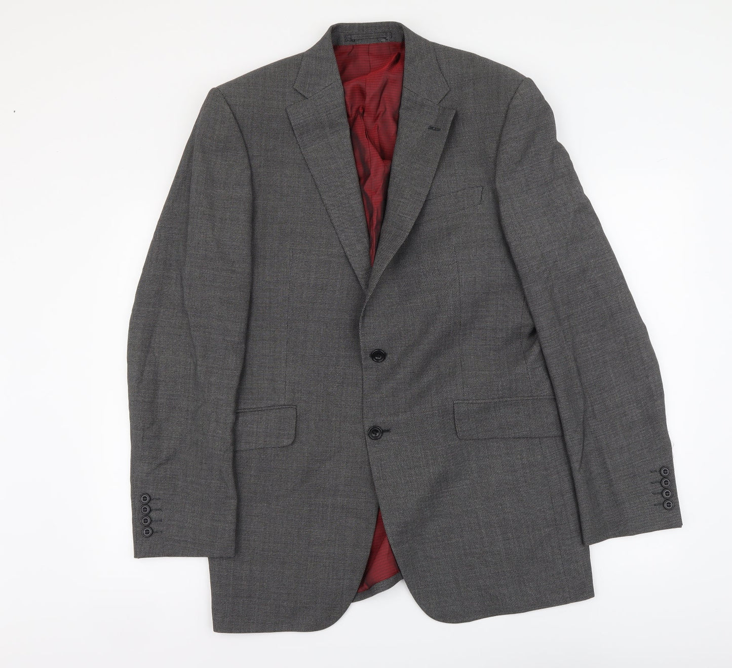 Marks and Spencer Mens Grey Wool Jacket Suit Jacket Size L