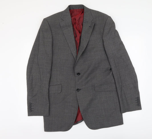 Marks and Spencer Mens Grey Wool Jacket Suit Jacket Size L