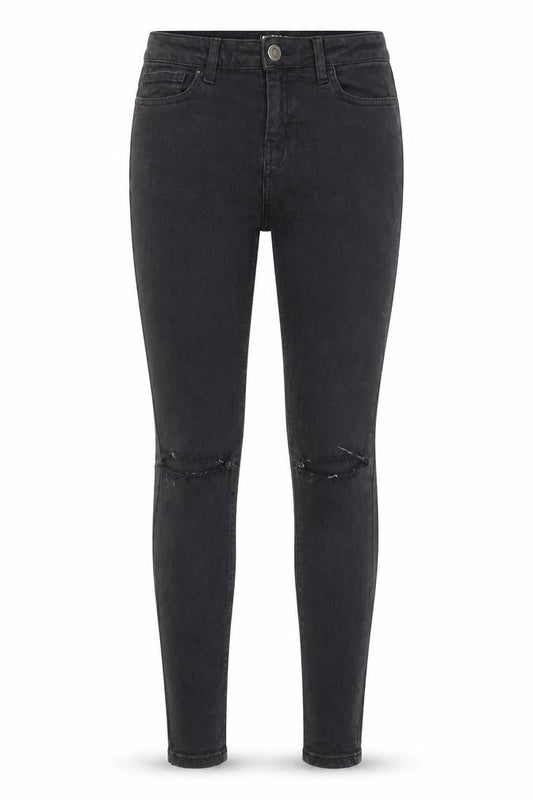 Hera Womens Black Cotton Skinny Jeans Size 30 in L29 in Regular Button