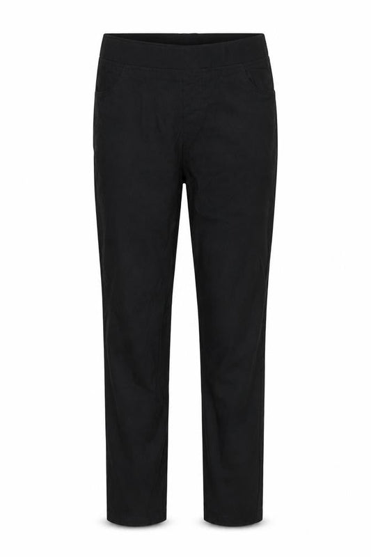 HEAS Womens Black Polyester Trousers Size L L28 in Regular Drawstring