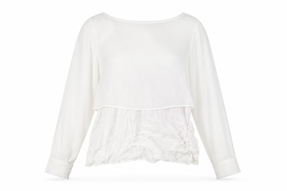 Zara Womens White Polyester Basic Blouse Size M Boat Neck