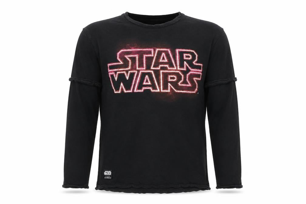 Zara Boys Black Cotton Pullover T-Shirt Size 8 Years Round Neck Pullover - Star Wars