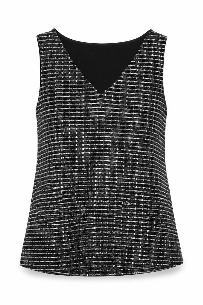 Wallis Womens Black Nylon Basic Tank Size M V-Neck
