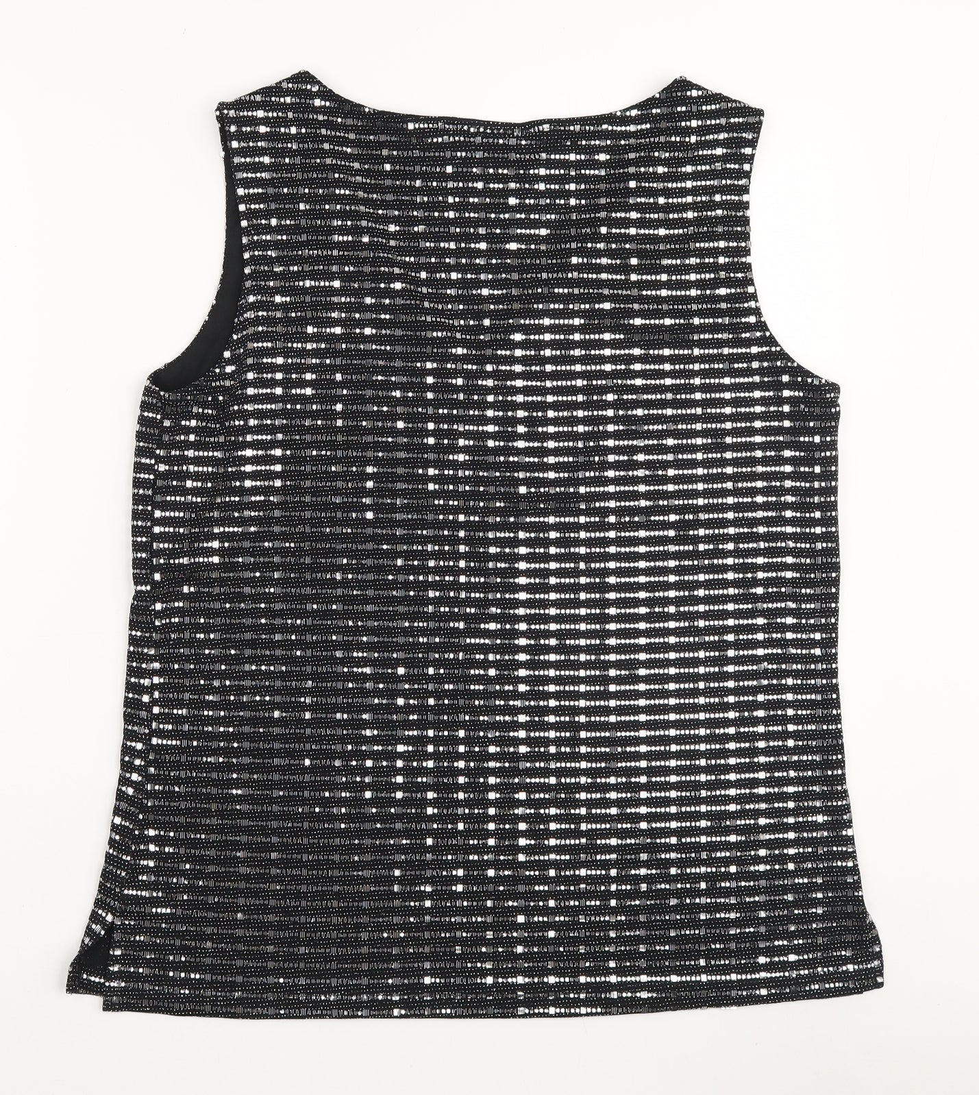 Wallis Womens Black Nylon Basic Tank Size M V-Neck