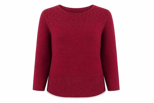 UP2U Womens Pink Round Neck Acrylic Pullover Jumper Size M
