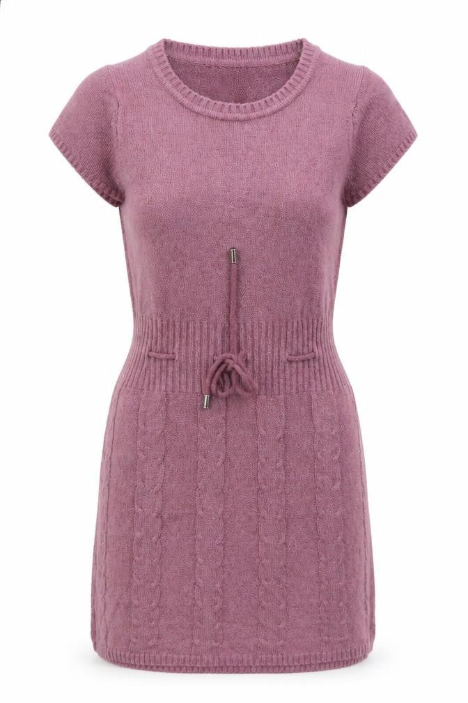 Busida Womens Purple V-Neck Polyester Pullover Jumper Size S