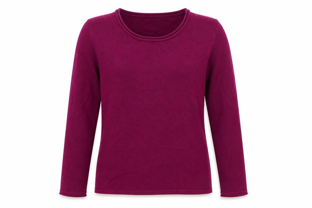 Autonomy Womens Pink Round Neck Acrylic Pullover Jumper Size 10