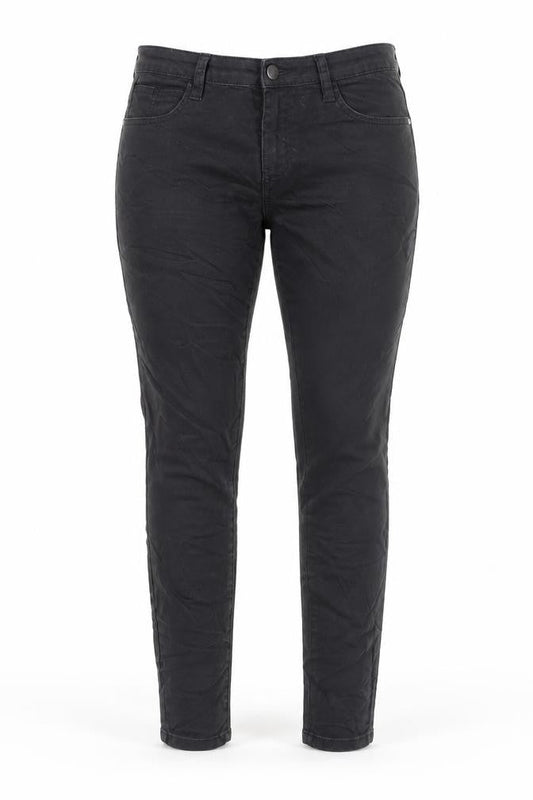 Denim & Co. Womens Black Cotton Skinny Jeans Size 12 L29 in Regular Button