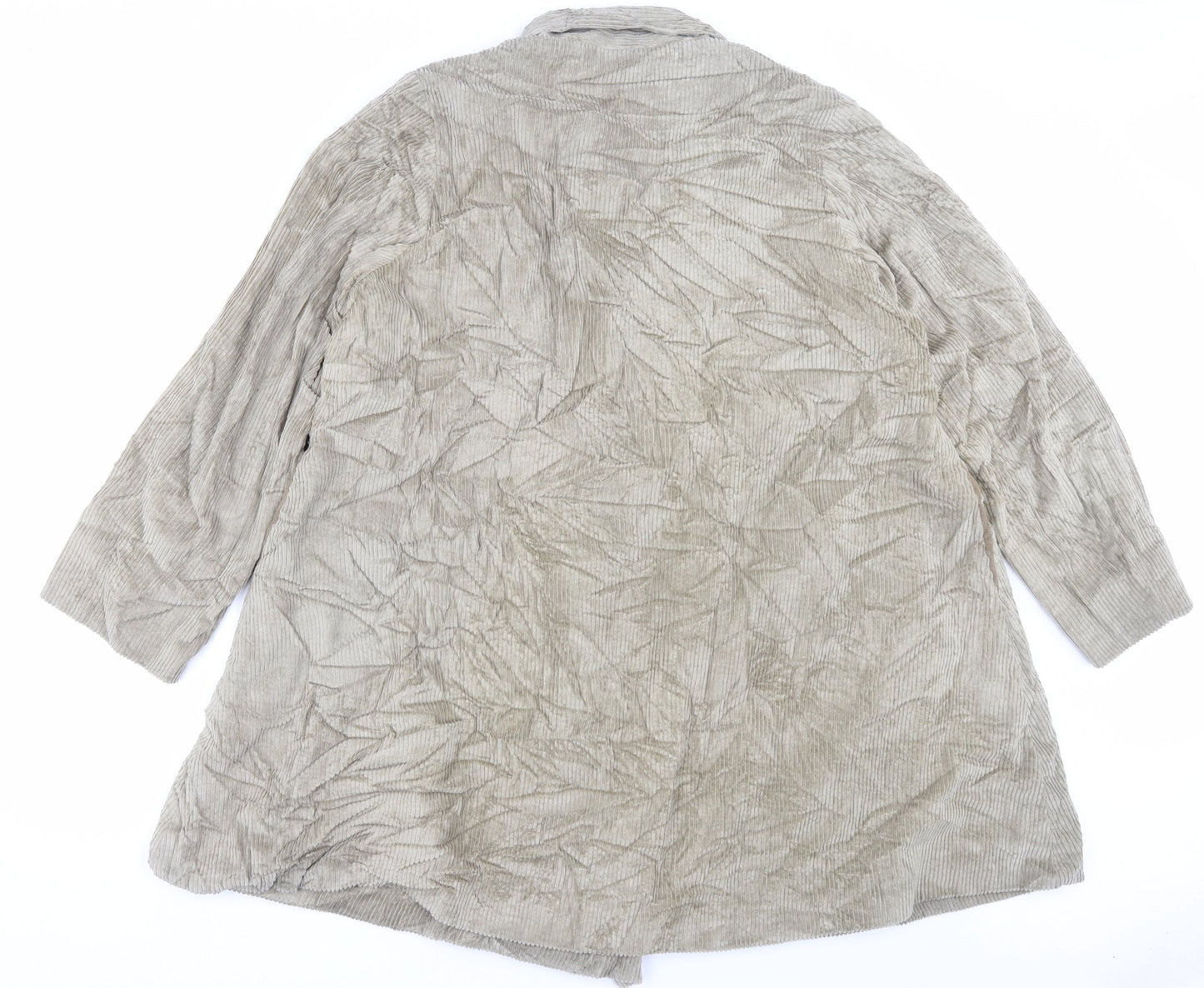 Preworn Womens Brown Jacket Size L Button