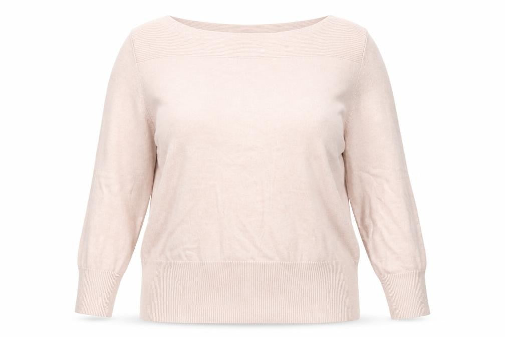 Roman Womens Pink Boat Neck Viscose Pullover Jumper Size 18