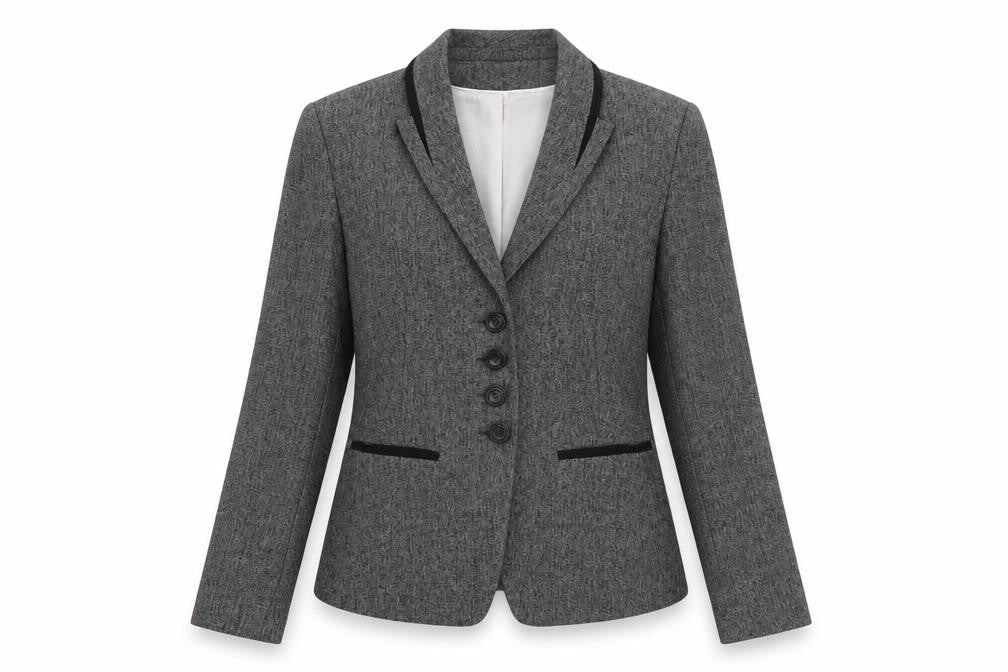 NEXT Womens Grey Polyester Jacket Suit Jacket Size 10