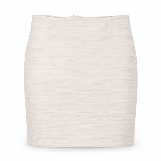 H&M Womens Beige Polyester A-Line Skirt Size M Zip