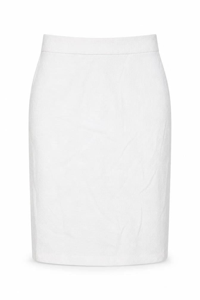 Marks & Spencer Womens White Polyester A-Line Skirt Size 30 in Zip