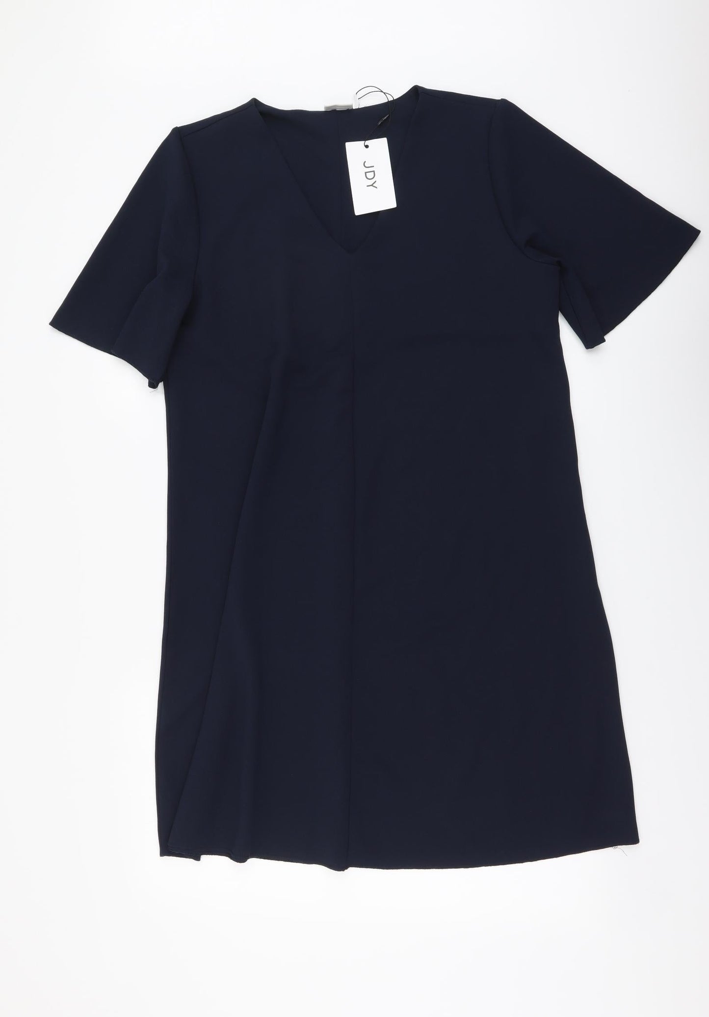 JDY Womens Blue Polyester A-Line Size L V-Neck Pullover