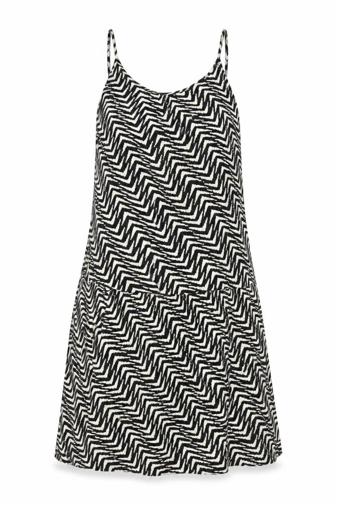 Marks & Spencer Womens Beige Geometric Viscose A-Line Size 12 V-Neck Pullover