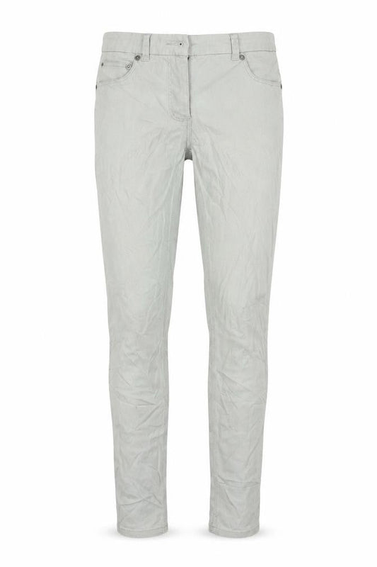 H&M Womens Grey Cotton Skinny Jeans Size 8 L30 in Regular Zip