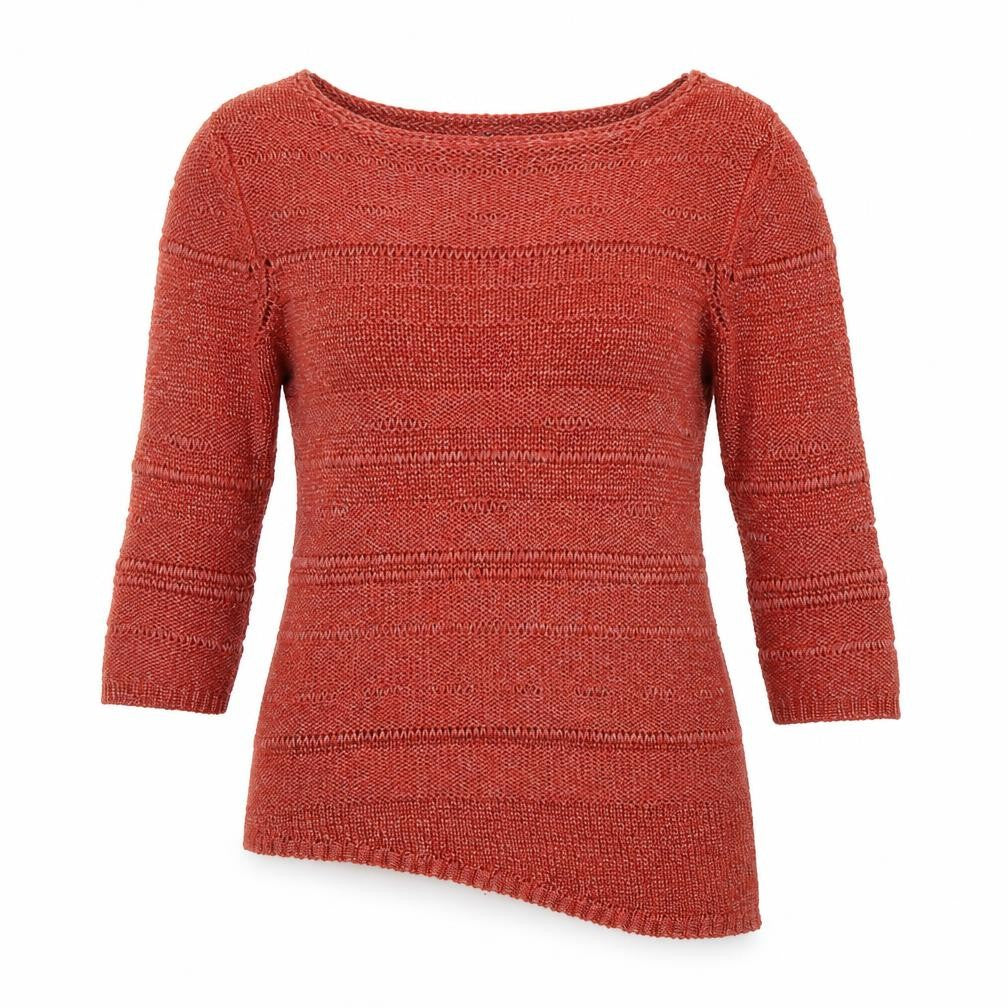 Per Una Womens Orange Boat Neck Acrylic Pullover Jumper Size 12