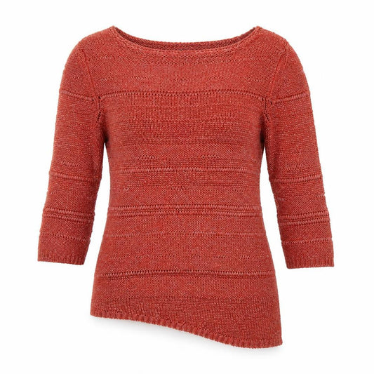 Per Una Womens Orange Boat Neck Acrylic Pullover Jumper Size 12