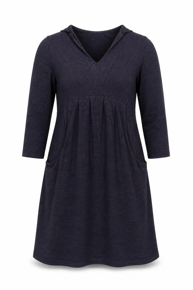 Kaliko Womens Purple Striped Cotton A-Line Size 12 V-Neck Pullover