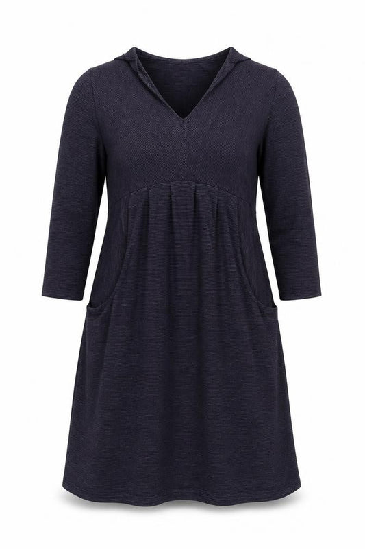 Kaliko Womens Purple Striped Cotton A-Line Size 12 V-Neck Pullover