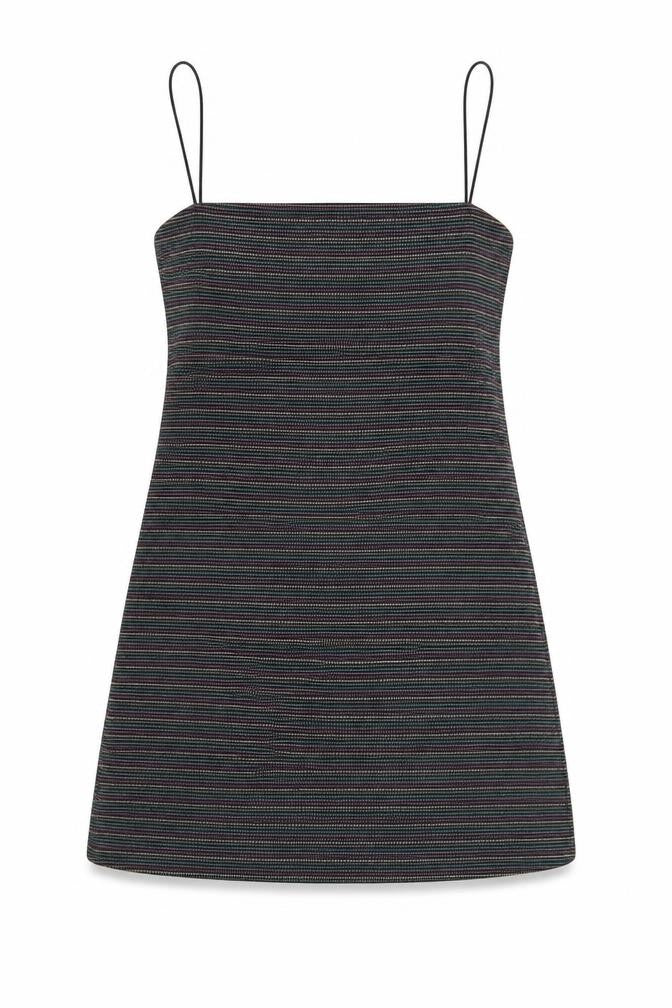 Pins & Needles Womens Multicoloured Striped Polyester Mini Size M Square Neck Pullover